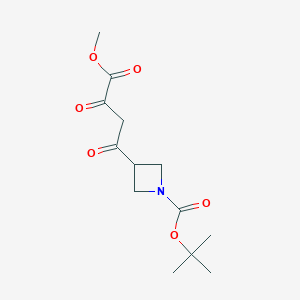 molecular formula C13H19NO6 B2895678 tert-butyl3-(4-methoxy-3,4-dioxobutanoyl)azetidine-1-carboxylate CAS No. 2309463-98-5