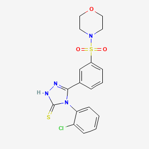 4-(2-chlorophenyl)-5-[3-(morpholine-4-sulfonyl)phenyl]-4H-1,2,4-triazole-3-thiol
