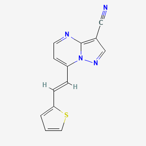 7-[2-(2-Thienyl)vinyl]pyrazolo[1,5-a]pyrimidine-3-carbonitrile