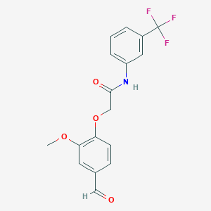 2-(4-formyl-2-methoxyphenoxy)-N-[3-(trifluoromethyl)phenyl]acetamide