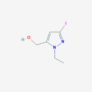 molecular formula C6H9IN2O B2895701 (1-ethyl-3-iodo-1H-pyrazol-5-yl)methanol CAS No. 2226182-28-9