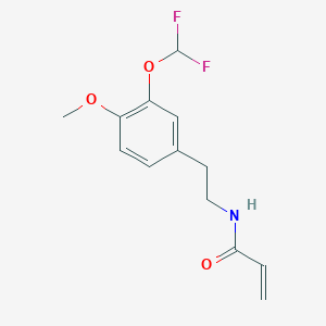 N-[2-[3-(Difluoromethoxy)-4-methoxyphenyl]ethyl]prop-2-enamide