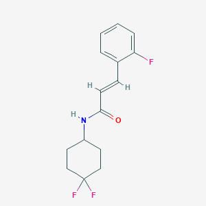 (E)-N-(4,4-difluorocyclohexyl)-3-(2-fluorophenyl)acrylamide