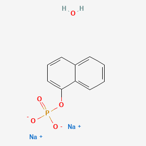 molecular formula C10H11Na2O5P B2895725 Sodium naphthalen-1-yl phosphate hydrate CAS No. 207569-06-0