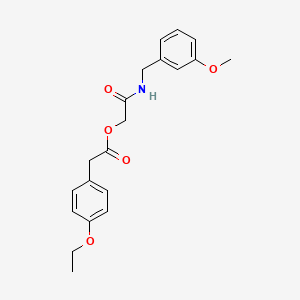2-[(3-Methoxybenzyl)amino]-2-oxoethyl (4-ethoxyphenyl)acetate