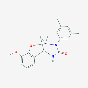 3-(3,5-dimethylphenyl)-10-methoxy-2-methyl-5,6-dihydro-2H-2,6-methanobenzo[g][1,3,5]oxadiazocin-4(3H)-one