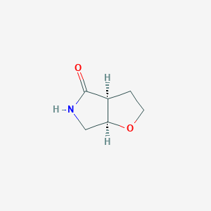 B2895757 (3As,6aR)-2,3,3a,5,6,6a-hexahydrofuro[2,3-c]pyrrol-4-one CAS No. 2227698-57-7