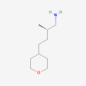 (2S)-2-Methyl-4-(oxan-4-yl)butan-1-amine