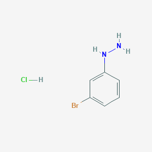 molecular formula C6H8BrClN2 B028958 3-Bromophenylhydrazine hydrochloride CAS No. 27246-81-7