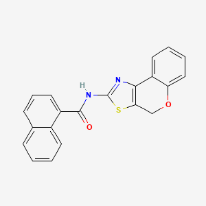 molecular formula C21H14N2O2S B2895802 N-(4H-chromeno[4,3-d]thiazol-2-yl)-1-naphthamide CAS No. 681158-80-5
