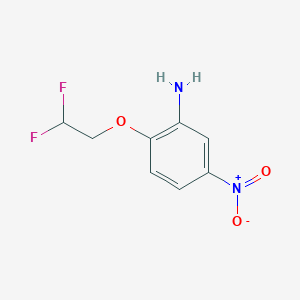 molecular formula C8H8F2N2O3 B2895812 2-(2,2-Difluoroethoxy)-5-nitroaniline CAS No. 1260379-34-7