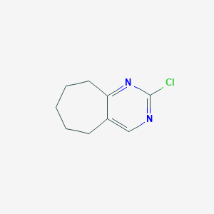 molecular formula C9H11ClN2 B2895822 2-Chloro-6,7,8,9-tetrahydro-5H-cyclohepta[d]pyrimidine CAS No. 83939-62-2