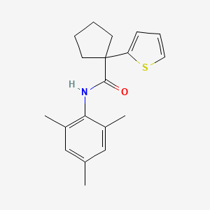 N-mesityl-1-(thiophen-2-yl)cyclopentanecarboxamide