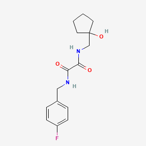 molecular formula C15H19FN2O3 B2895828 N1-(4-fluorobenzyl)-N2-((1-hydroxycyclopentyl)methyl)oxalamide CAS No. 1219913-37-7