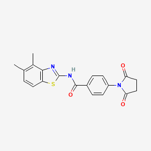 N-(4,5-dimethylbenzo[d]thiazol-2-yl)-4-(2,5-dioxopyrrolidin-1-yl)benzamide