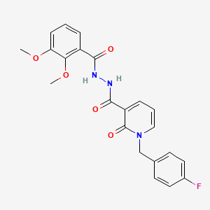 N'-(2,3-dimethoxybenzoyl)-1-(4-fluorobenzyl)-2-oxo-1,2-dihydropyridine-3-carbohydrazide