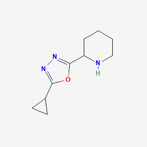2-(5-Cyclopropyl-1,3,4-oxadiazol-2-yl)piperidine