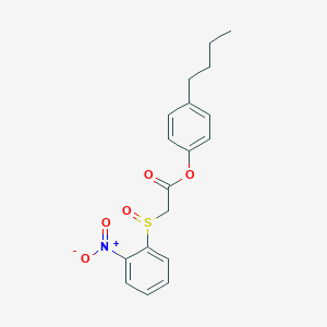 (4-Butylphenyl) 2-(2-nitrophenyl)sulfinylacetate