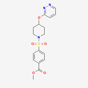 Methyl 4-((4-(pyridazin-3-yloxy)piperidin-1-yl)sulfonyl)benzoate