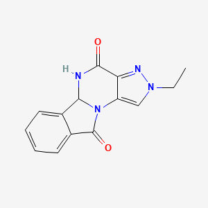 2-ethyl-5,5a-dihydro-2H-pyrazolo[3',4':5,6]pyrimido[2,1-a]isoindole-4,10-dione