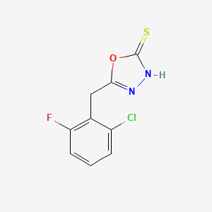 5-[(2-Chloro-6-fluorophenyl)methyl]-1,3,4-oxadiazole-2-thiol