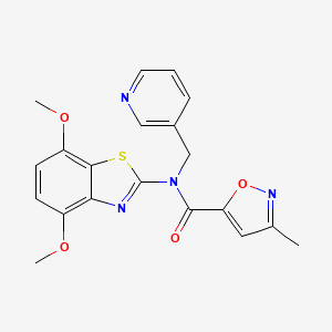 N-(4,7-dimethoxybenzo[d]thiazol-2-yl)-3-methyl-N-(pyridin-3-ylmethyl)isoxazole-5-carboxamide