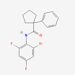 N-(6-Bromo-2,4-difluorophenyl)(phenylcyclopentyl)formamide