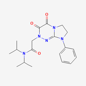 2-(3,4-dioxo-8-phenyl-3,4,7,8-tetrahydroimidazo[2,1-c][1,2,4]triazin-2(6H)-yl)-N,N-diisopropylacetamide