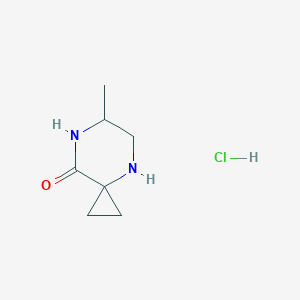 6-Methyl-4,7-diazaspiro[2.5]octan-8-one;hydrochloride