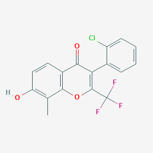 3-(2-Chloro-phenyl)-7-hydroxy-8-methyl-2-trifluoromethyl-chromen-4-one