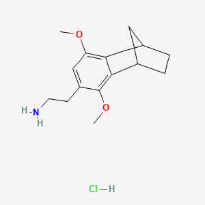 2-(3,6-Dimethoxy-4-tricyclo[6.2.1.02,7]undeca-2,4,6-trienyl)ethanamine;hydrochloride