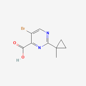 5-Bromo-2-(1-methylcyclopropyl)pyrimidine-4-carboxylic acid