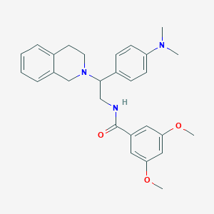 N-(2-(3,4-dihydroisoquinolin-2(1H)-yl)-2-(4-(dimethylamino)phenyl)ethyl)-3,5-dimethoxybenzamide