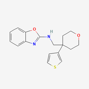 N-[(4-Thiophen-3-yloxan-4-yl)methyl]-1,3-benzoxazol-2-amine