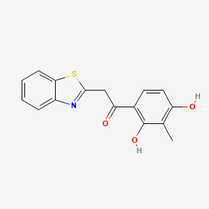 2-(1,3-Benzothiazol-2-yl)-1-(2,4-dihydroxy-3-methylphenyl)ethanone