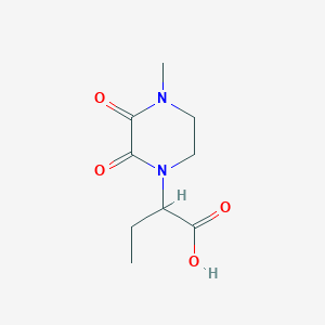 2-(4-Methyl-2,3-dioxopiperazin-1-yl)butanoic acid