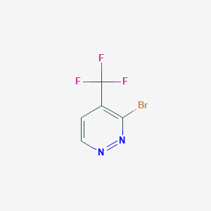 molecular formula C5H2BrF3N2 B2896040 3-Bromo-4-(trifluoromethyl)pyridazine CAS No. 2091609-24-2