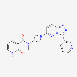 N-Methyl-2-oxo-N-[1-(3-pyridin-3-yl-[1,2,4]triazolo[4,3-b]pyridazin-6-yl)azetidin-3-yl]-1H-pyridine-3-carboxamide
