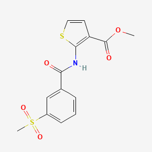 Methyl 2-(3-(methylsulfonyl)benzamido)thiophene-3-carboxylate