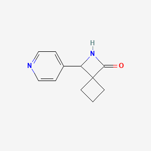 molecular formula C11H12N2O B2896050 3-(Pyridin-4-yl)-2-azaspiro[3.3]heptan-1-one CAS No. 1881158-29-7