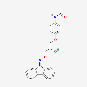 molecular formula C24H22N2O4 B2896053 N-(4-{3-[(9H-fluoren-9-ylideneamino)oxy]-2-hydroxypropoxy}phenyl)acetamide CAS No. 896086-66-1