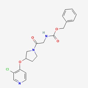 Benzyl (2-(3-((3-chloropyridin-4-yl)oxy)pyrrolidin-1-yl)-2-oxoethyl)carbamate
