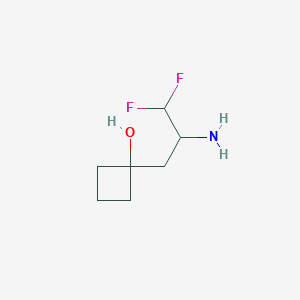 1-(2-Amino-3,3-difluoropropyl)cyclobutan-1-ol