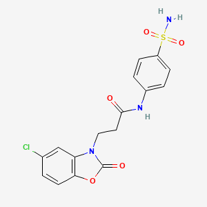 3-(5-chloro-2-oxobenzo[d]oxazol-3(2H)-yl)-N-(4-sulfamoylphenyl)propanamide