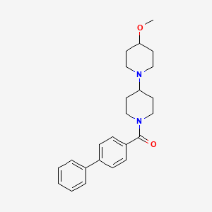 molecular formula C24H30N2O2 B2896114 1'-{[1,1'-Biphenyl]-4-carbonyl}-4-methoxy-1,4'-bipiperidine CAS No. 1705308-16-2