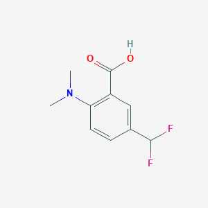 molecular formula C10H11F2NO2 B2896117 5-(Difluoromethyl)-2-(dimethylamino)benzoic acid CAS No. 2248416-57-9