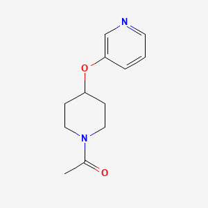 molecular formula C12H16N2O2 B2896124 1-(4-(Pyridin-3-yloxy)piperidin-1-yl)ethanone CAS No. 1421496-47-0