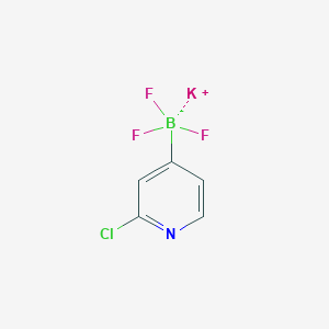 molecular formula C5H3BClF3KN B2896192 Potassium (2-chloropyridin-4-yl)trifluoroborate CAS No. 1992782-05-4