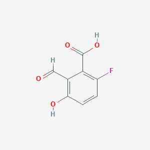 B2896230 6-Fluoro-2-formyl-3-hydroxybenzoic acid CAS No. 2138193-88-9