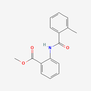 molecular formula C16H15NO3 B2896323 Methyl 2-(2-methylbenzamido)benzoate CAS No. 75541-66-1